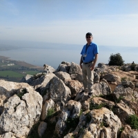 Joe near Arbel Cliffs Sea of Galilee