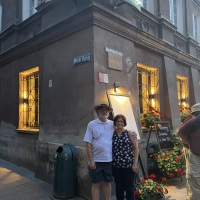 Joe-and-Mary-out-for-dinner-in-Warsaw